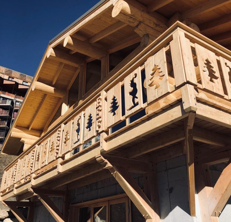 construction chalet poteau poutre sur mesure Chamonix