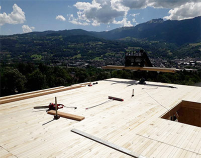 Chalet Le Massif - Chalet bois sur mesure, chalet poteaux poutre et  charpente traditionnelle en Haute-Savoie